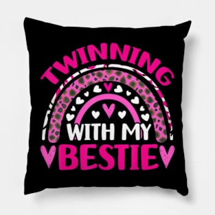 Twin Matching Twins Day Friend Twinning With My Bestie Twin Pillow