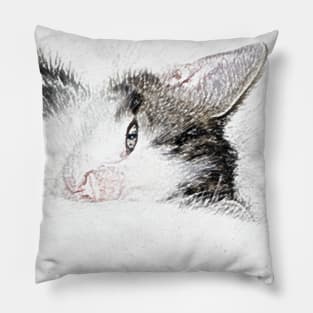 Kitten Cloud Pencil Pillow