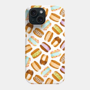 Different ice cream cookies pattern Phone Case