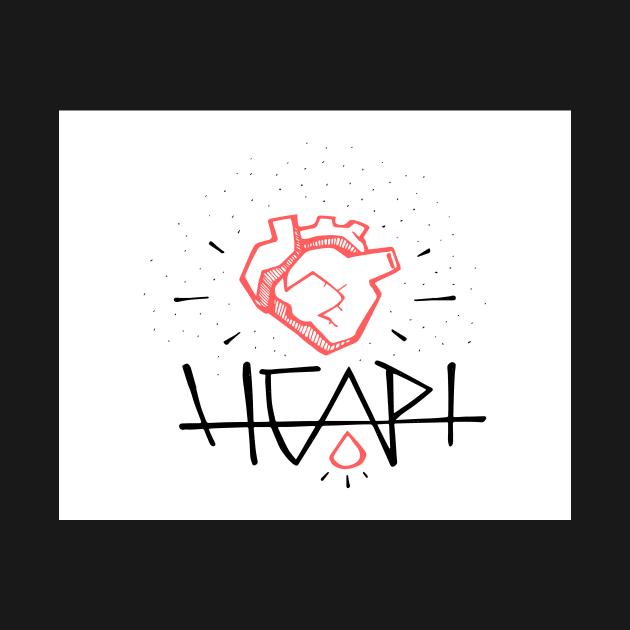 Human heart illustration and concept by bernardojbp