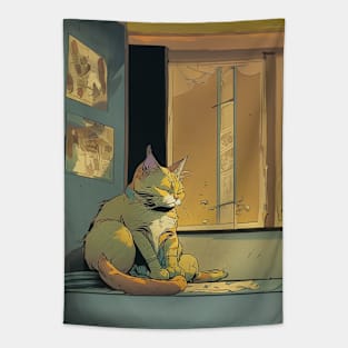 🐈 calm cat Tapestry