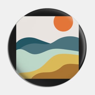 Colorful abstract beach pattern Pin