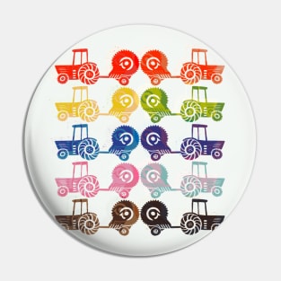 Rainbow Tractors Pin