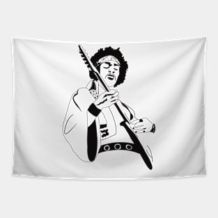 Jimi Hendrix Fan Artwork Tapestry