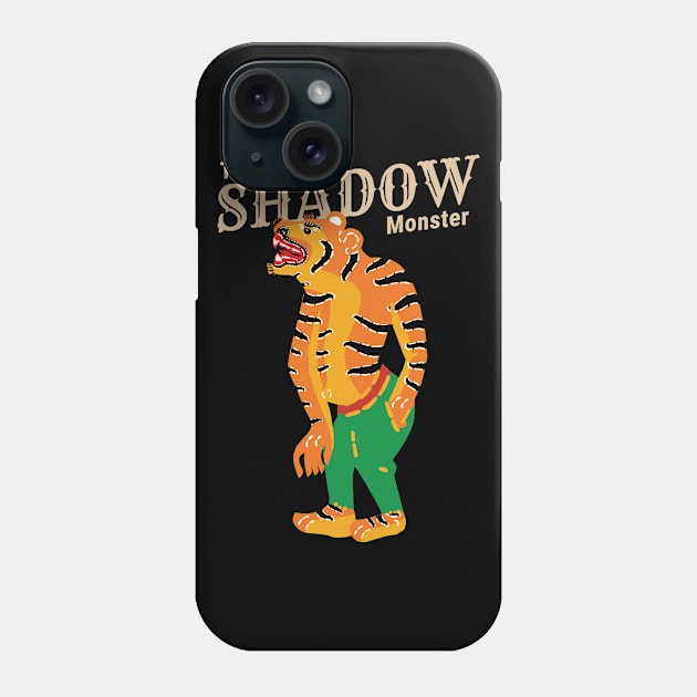 Vintage Tiger The Shadow Monster Phone Case by KewaleeTee