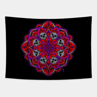 Skull mandala Tapestry