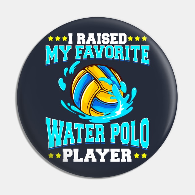 Raised Favorite Water Polo Player Pin by E