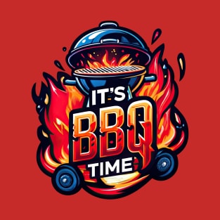 It's BBQ Time - Classic Grill Illustration T-Shirt