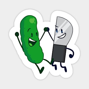 Pickle and Knife Magnet