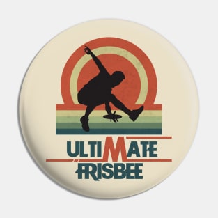 Ultimate Frisbee Sunset Pin