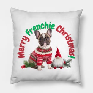 Merry Frenchie Christmas! Pillow