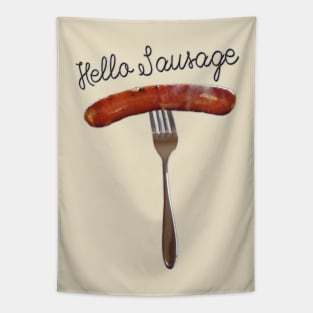Hello Sausage Tapestry