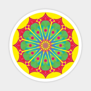 Elegant Colorful Mandala Art Magnet