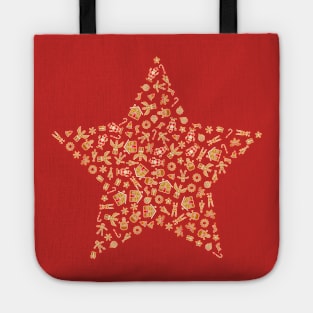 Christmas Gingerbread Star Tote