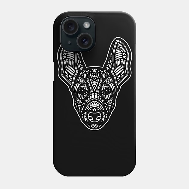 Podenco Dog Tribal Phone Case by Barabarbar artwork