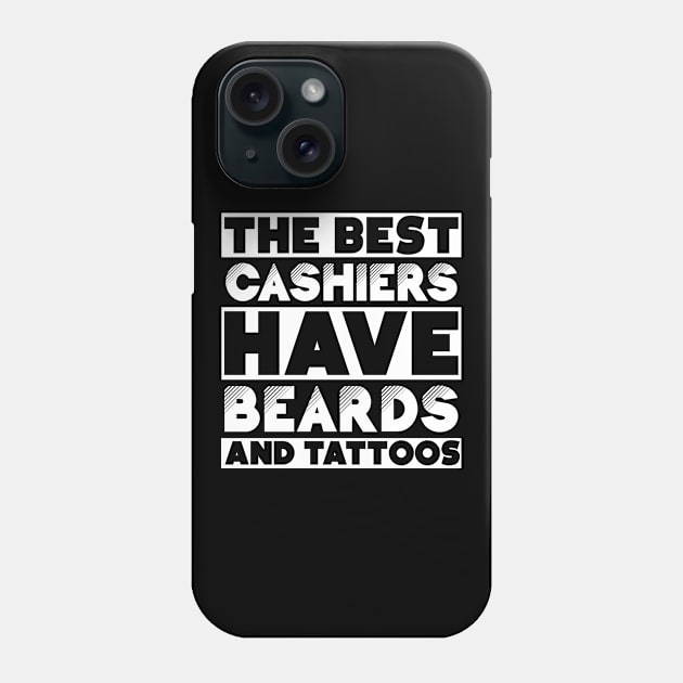 Bearded and tattooed cashiers job gift . Perfect present for mother dad friend him or her Phone Case by SerenityByAlex