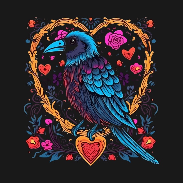 Crow Valentine Day by JH Mart