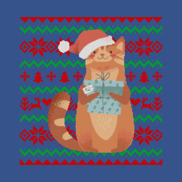 Disover Christmas - Ugly Christmas Cat - Ugly Christmas - T-Shirt