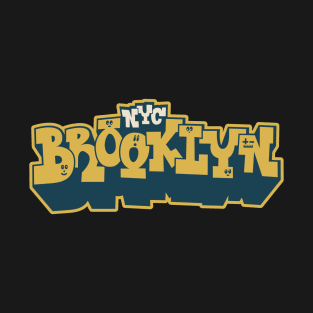 Brooklyn Block Letter Graffiti Tee - Urban Streetwear Apparel T-Shirt