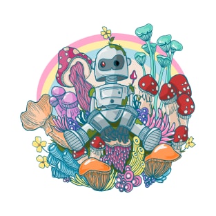 Robot and my Plants T-Shirt