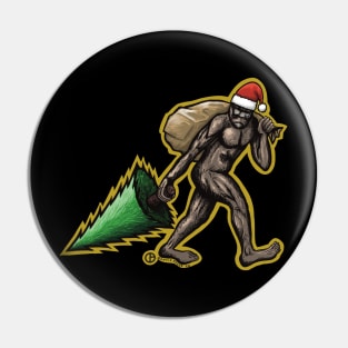 Santa Bigfoot Pin