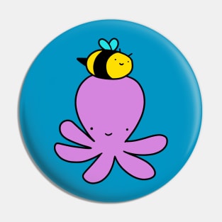 Octopus and Bee Pin