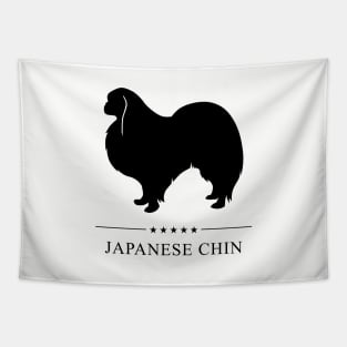 Japanese Chin Black Silhouette Tapestry