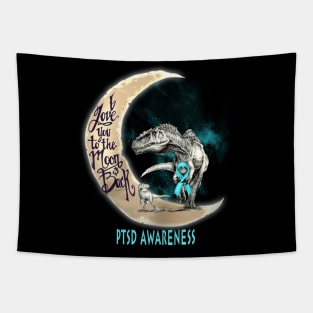 ptsd dinosaur love you to the moon Tapestry