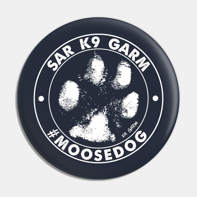 Moosedog Pawtograph Logo Pin by Moosedog