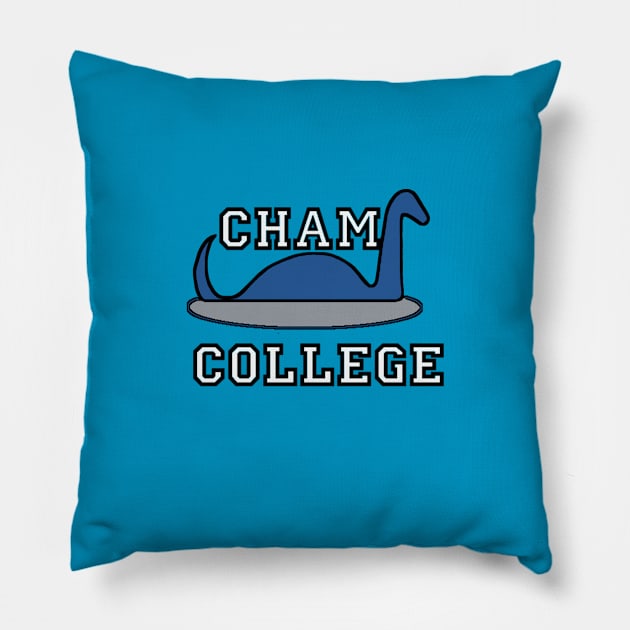 Champ College Pillow by alittlebluesky