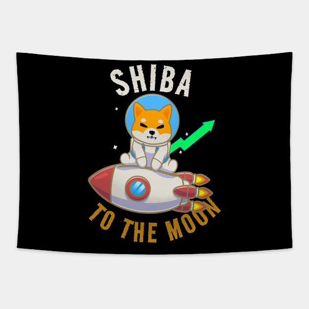 shiba inu coin to the moon Tapestry by Suarezmess