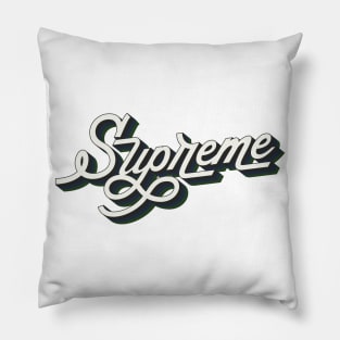 Supreme Retro Vintage Style StreetWear Design Pillow