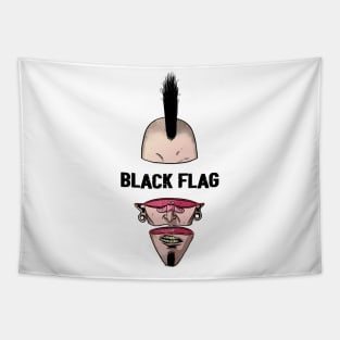 Punk Man Black Flag Tapestry