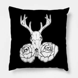 THE REDDEER WITH ROSES Pillow