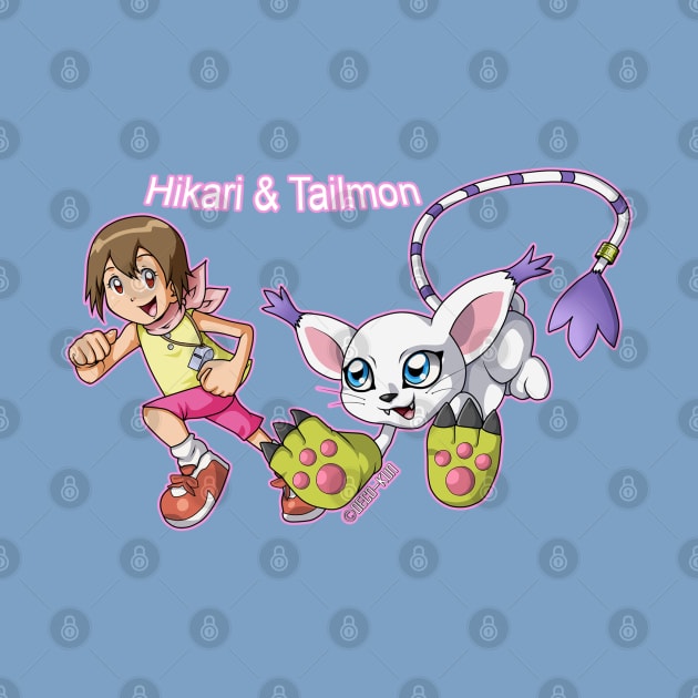 Hikari & Tailmon by Decokun