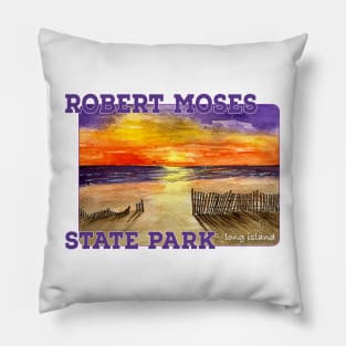 Robert Moses State Park, Long Island New York Pillow