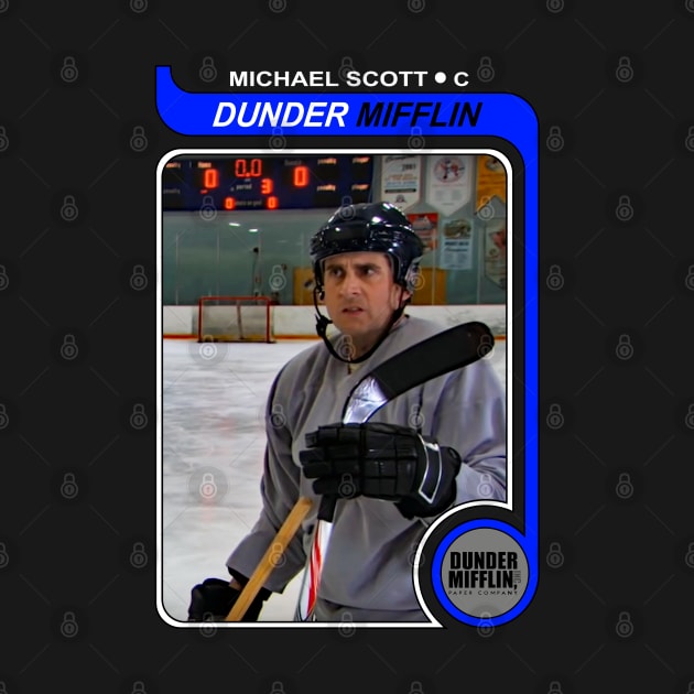 Michael Scott 1979 O-Pee-Chee Hockey Card (Borderless) by ParaholiX