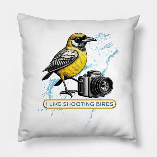 I like shooting birds Pillow by TempoTees