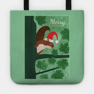 Festive Squirrel Tote