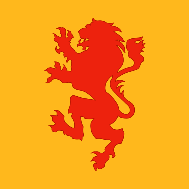 Narnia Flag (Lion Only) by C E Richards