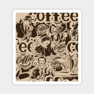 Jazz coffee pattern Magnet