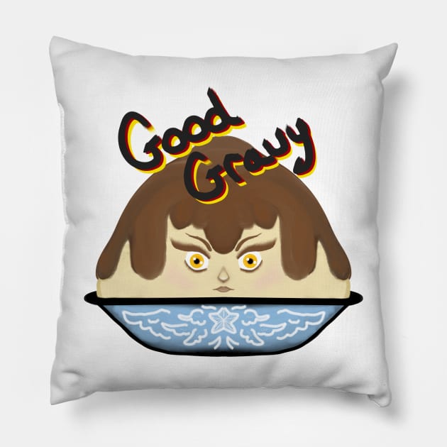 Good Gravy Lady Pillow by PifflesPieces