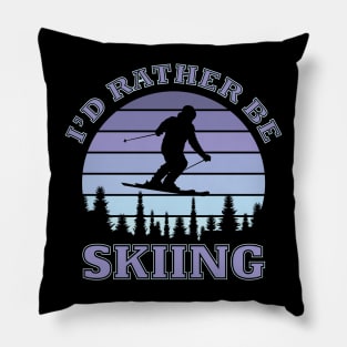 I'd rather be skiing Pillow