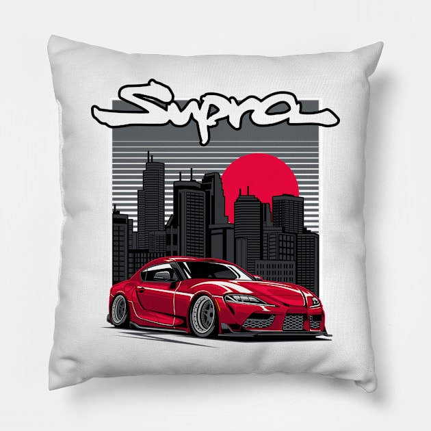 Supra MK5 Red Pillow by cturs