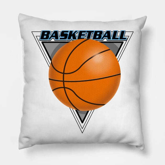 Basketball logo Pillow by nickemporium1