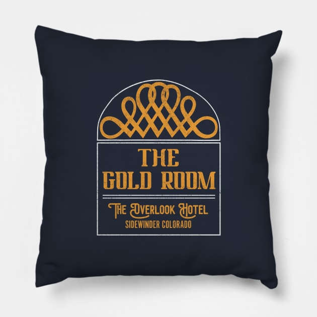 The Gold Room - The Overlook Hotel - Sidewinder, Colorado Pillow by BodinStreet