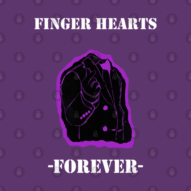 Finger Hearts Forever Purple by Maries Papier Bleu