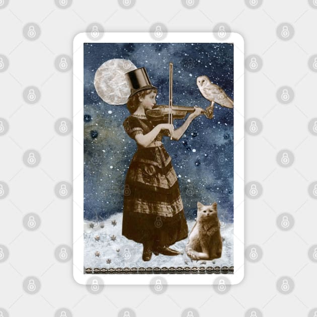 Snowfall Serenade Magnet by WinonaCookie