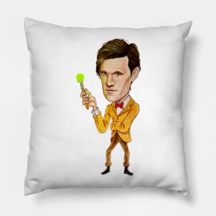 11th Dr Who Caricature Pillow