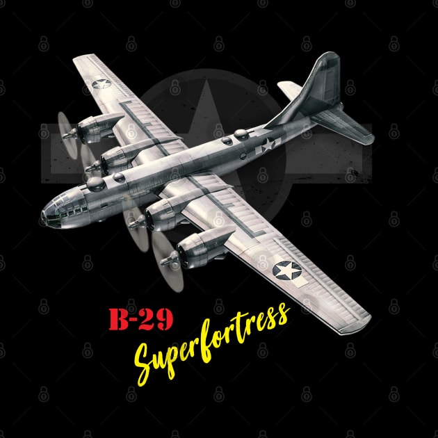 B29 Superfortress WW2 bomber airplane by Jose Luiz Filho